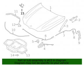 Hood emblem BMW X3 G01 18-21