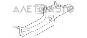 Door sill trim rear right Mini Cooper Countryman R60 10-16 black