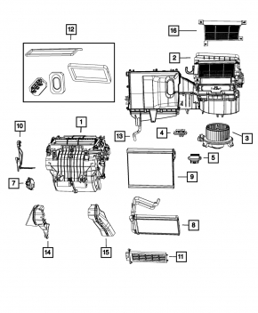 Heater Radiator Heater Jeep Compass 11-16