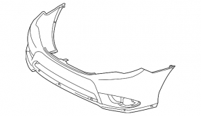 Front bumper bare Toyota Avalon 11-12