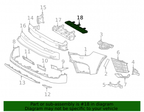 Lexus LX 22-26 Front Bumper Upper Absorber