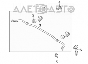 Rear stabilizer Hyundai Sonata 11-15
