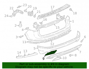 Muffler frame bracket left VW Tiguan 18-21