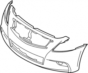 Infiniti G25 G37 4D 10-13 Front Bumper