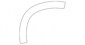 Subaru Forester 09-13 rear right fender arch seal
