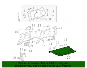 Trunk Curtain Lexus GX470 03-09