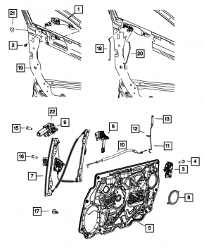 Front Left Inner Door Panel Chrysler 200 11-14