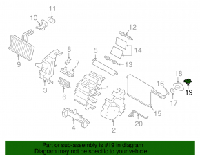 Subaru Impreza 17- GK Air Conditioner Heater Valve