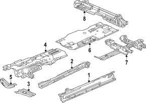 Bracket of the propeller shaft Honda CRV 23- 1.5T