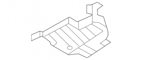 Front right underbody protection for Nissan Ariya 23-25 (small part)