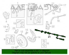 ABS sensor wire front right Porsche Cayenne 958 11-17