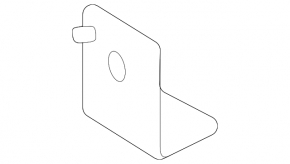 Rear bumper reinforcement bracket, left lower, Kia Sorento 21-24 HEV, PHEV