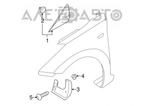 Mudguard front right Hyundai Elantra UD 11-16