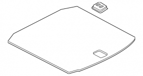 Audi A3 22-26 trunk floor black