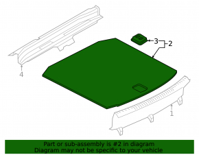 Audi A3 22-26 trunk floor black
