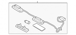 Hyundai Sonata 11-14 Trunk Lid Number Light