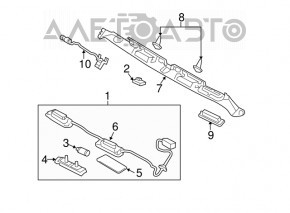 Hyundai Sonata 11-14 Trunk Lid Number Light
