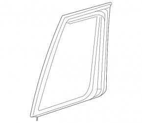 Door glass triangle rear right Mercedes GLS-class X166 13-19 tinted