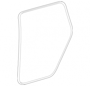 Door seal rear left Mercedes W167 GLE 350 450 20-23