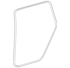 Door seal rear left Mercedes W167 GLE 350 450 20-23