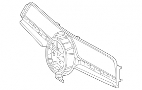 Radiator grill assembly grill Mercedes W167 GLE 350 450 20-23 under the camera, AMG pkg