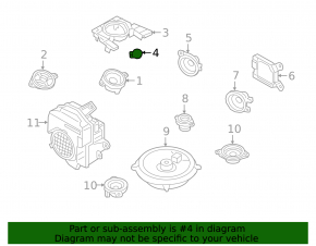 Front left door tweeter Mazda 3 19-