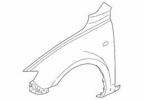 Front right fender Mazda3 03-09 HB