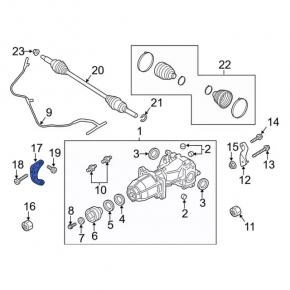 Lincoln MKC 15-19 rear right differential bracket