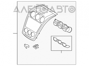 Air duct central Mazda CX-7 06-09