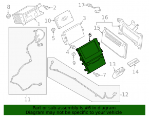 Ford Fusion mk5 13-20 SYNC 2 SONY Radio Control Panel Button Sensor Scratches