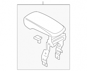 Lincoln MKC 15 Armrest - Beige Leather