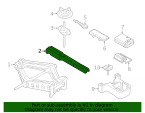 Wheel wrench - jack handle Ford Mustang mk6 15-