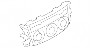 Climate control with display Mazda 6 16-17 rest auto