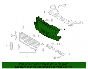 19-19 Lincoln MKC Grille Bracket