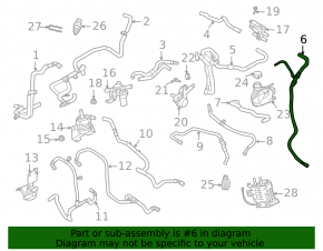 Ford Mustang Mach-E 21-23 Medium Water Pump Hose