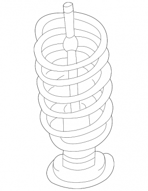 Rear left spring Mitsubishi Galant 04-12
