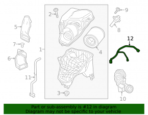 Crankcase gas pipe Chevrolet Cruze 16-
