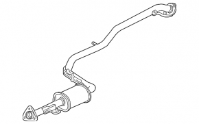 Honda CRZ 11-16 mid-section exhaust pipe