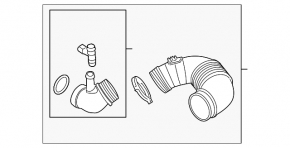Air duct VW Jetta 11-14 USA 2.0 TDI
