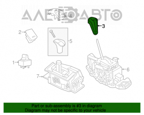 Gear knob Dodge Durango 11-13 leather