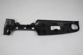 Right front panel trim for Fiat 500 12-15, gloss black with scratch emblem