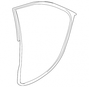 Cadillac ATS 13 rear left door seal