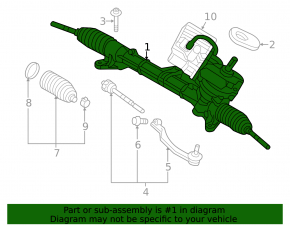 Steering rack with EPS Mini Cooper Clubman R55 07-14