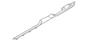 Door sill trim right VW CC 08-17 black