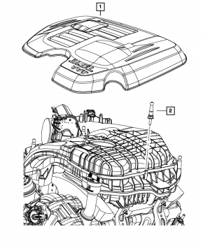 Dodge Challenger Engine Cover 09- 3.6