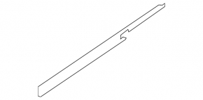 Glass seal inner door rear left BMW X5 G05 19-23