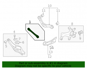Rear left transverse control arm Kia Seltos 21-25
