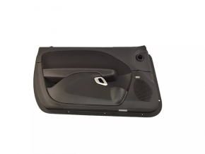 Door trim card front left Dodge Challenger 15-19 rest black with black insert cloth, armrest leather