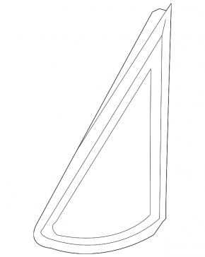 Window blind glass front left Toyota Prius 20 04-09
