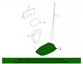 Antenna socket Mini Cooper F56 3d 14-24 without navigation